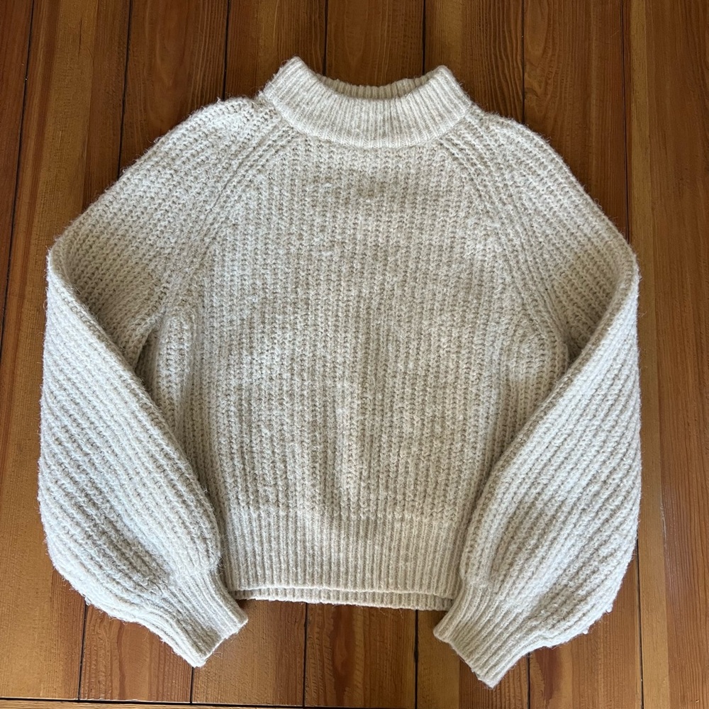 Universal Thread Cream Cowl Neck Sweater